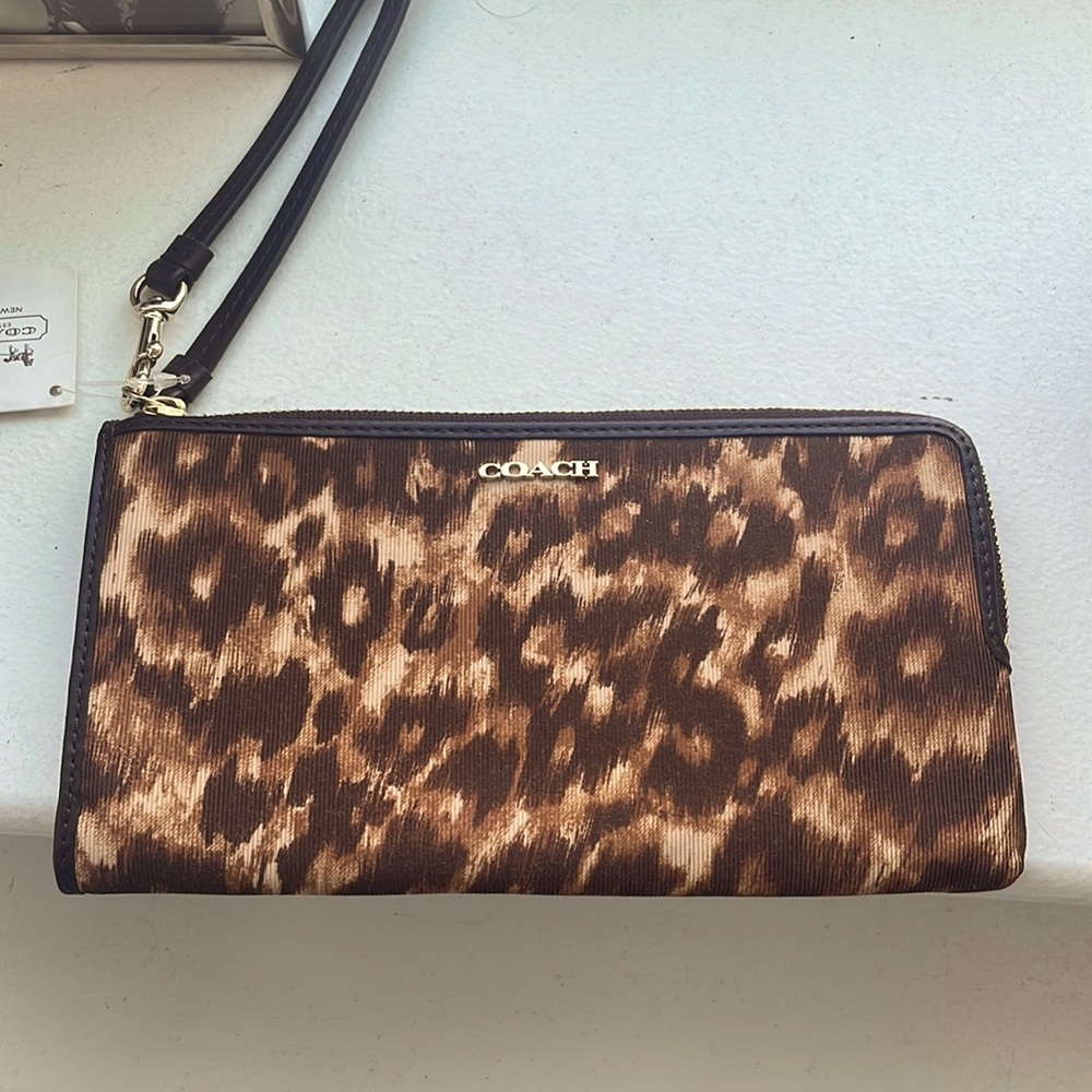 Coach Printed Wristlet Wallet